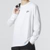 Nike Minimalist Letter Logo Casual Round Neck Long Sleeve T-Shirt Men Tops White DR7822-100
