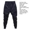 Pánské Cargo Kalhoty Volné Stahovací šňůrka na kotníky Pružný pas Jednobarevné Více kapes Fitness Streetwear Outdoor Cestování Sportovní kalhoty