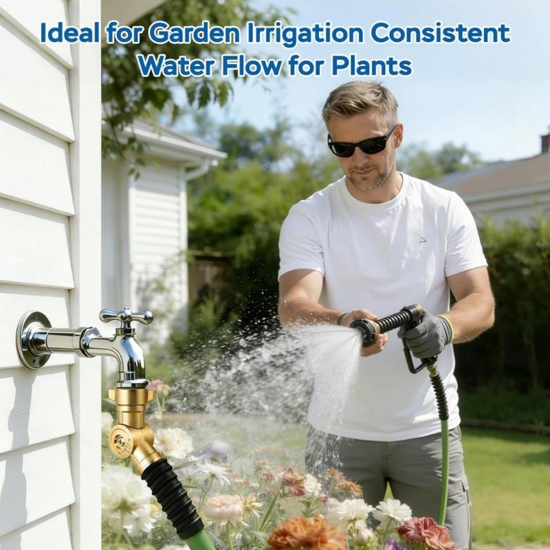 180 And 360 Degree Rotating Brass Garden Hose Adapter Swivel Connector Adjustable Faucet Fittings Easy to Install