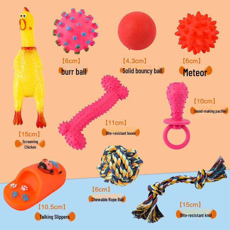 Bite-Resistant Plush Squeaky Chicken Toy for Teething Puppies and Small Dogs