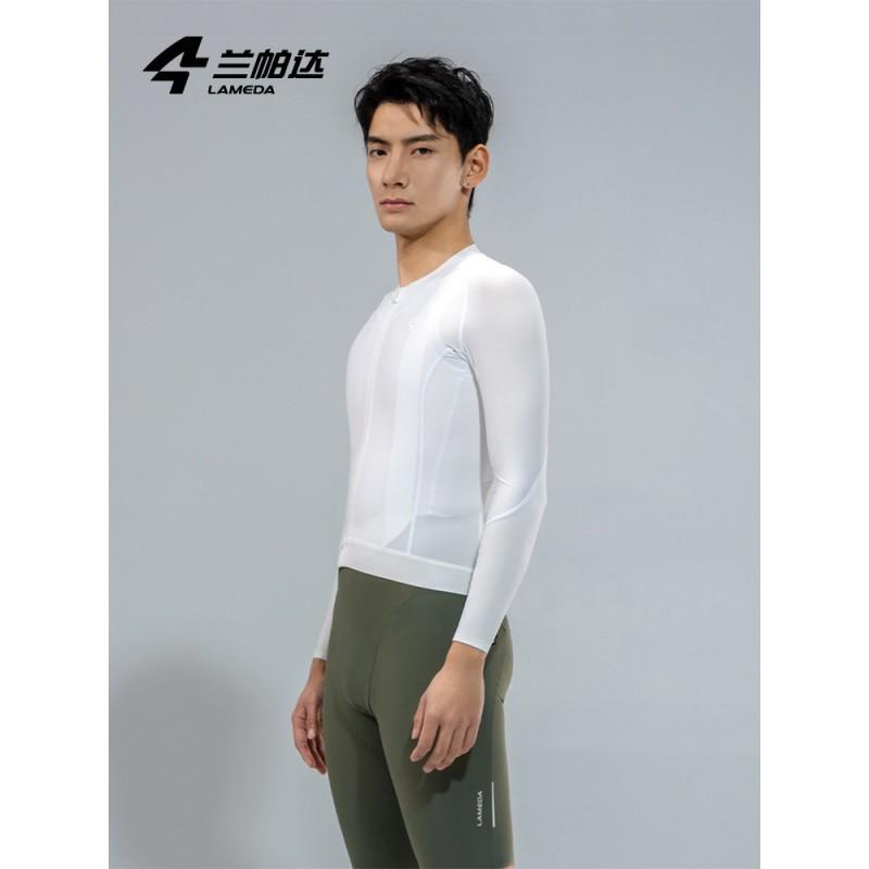 Mens Long Sleeve Cycling Jersey Breathable Quick Dry Mountain Road Bike Apparel