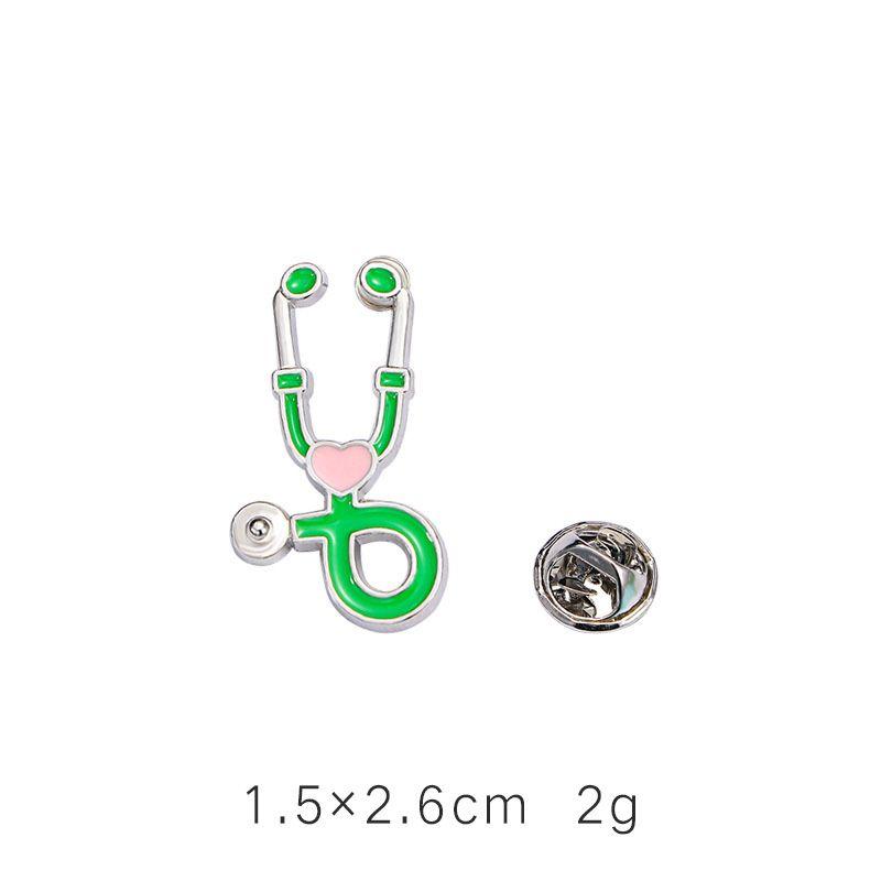 

Брошь Доктор Брошь Украшение для белого халата медсестры Брошь Медицинский элемент Сплав Мультяшный Стоматологический Мозг Отделение терапии Green(Stethoscope)