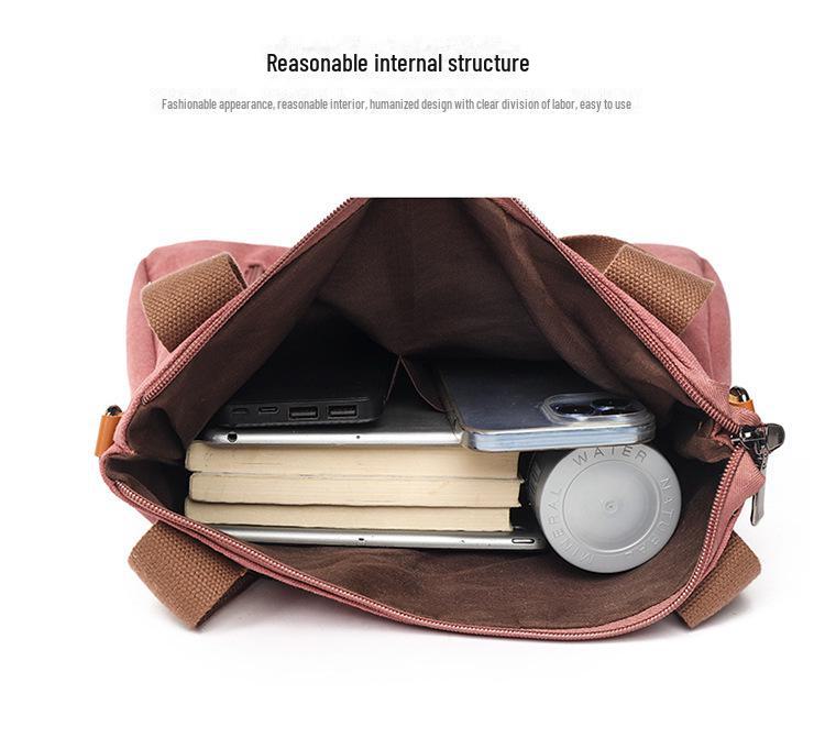 Damen Canvas Tote & Umhänge-Messenger-Taschen mit großem Fassungsvermögen