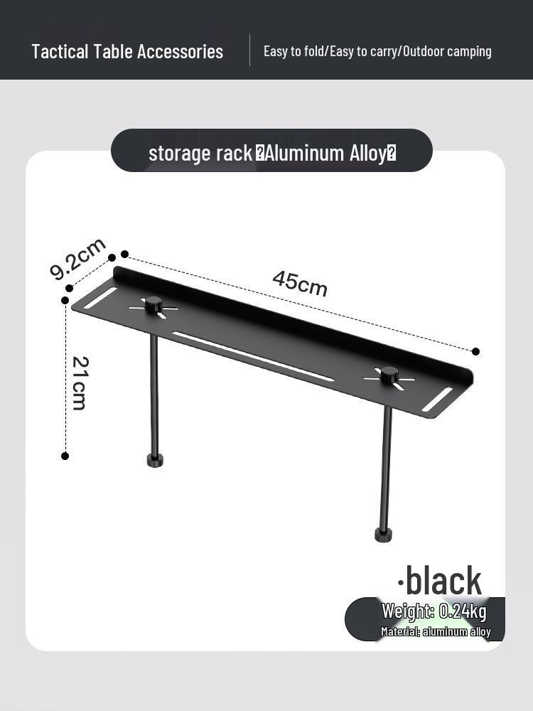 Aluminum Four-Folding Portable Outdoor Camping Table - Multifunctional Picnic & BBQ Table