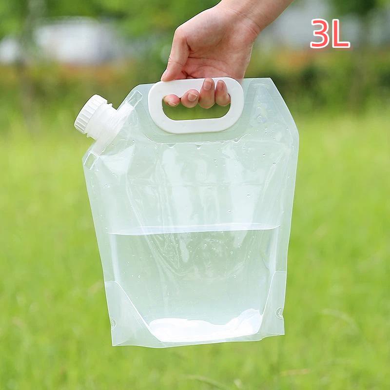 Foldable Outdoor Water Storage Bag Food Grade Leak Proof Valve Large Capacity for Camping Picnic Fishing Activities