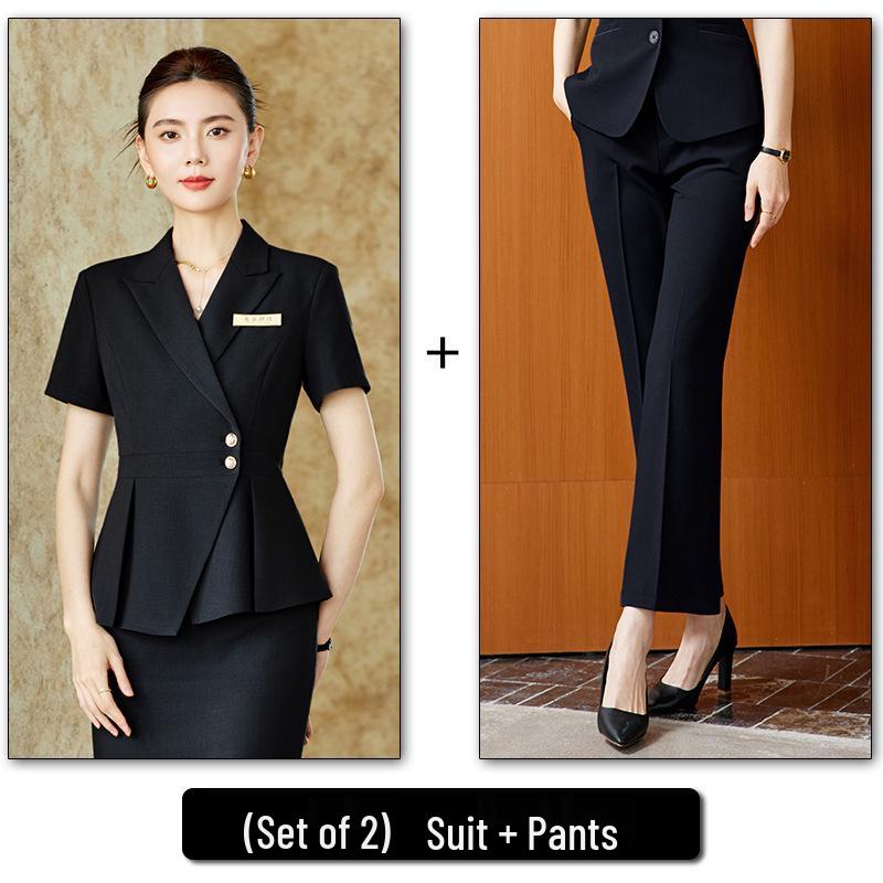Women's Professional Two-Piece Workwear Suit for Medical, Aesthetics, Salon, Hotel, Jewelry Store & More