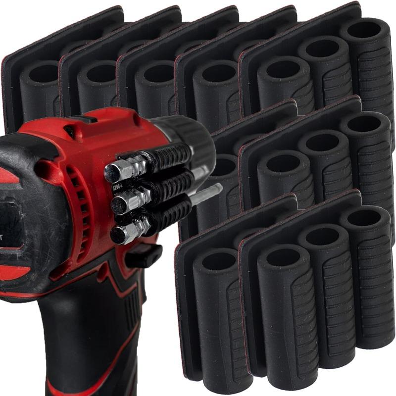 1/10pcs 3Holes Drill Add-on Quick Change Bits Holders Black Batch Head Storage Strip Most Portable Clip Power Tool Accessories