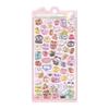 1pc/4pcs 3D Cartoon Crystal Embossed Stickers, Cute & Fun Planner-Style Stickers for DIY Phone Case Decoration,School Supplies