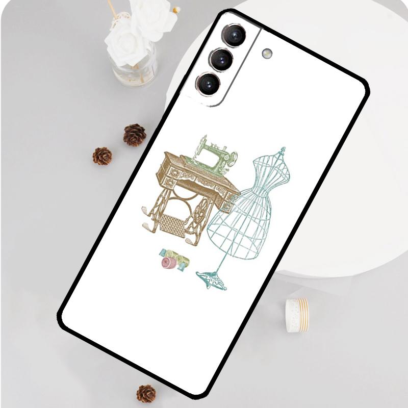 

Чехол для телефона с швейной машинкой для Samsung Galaxy S26 S25 S24 S20 S21 S22 S23 Ultra S10 Plus S25 FE Funda Cover Galaxy S26