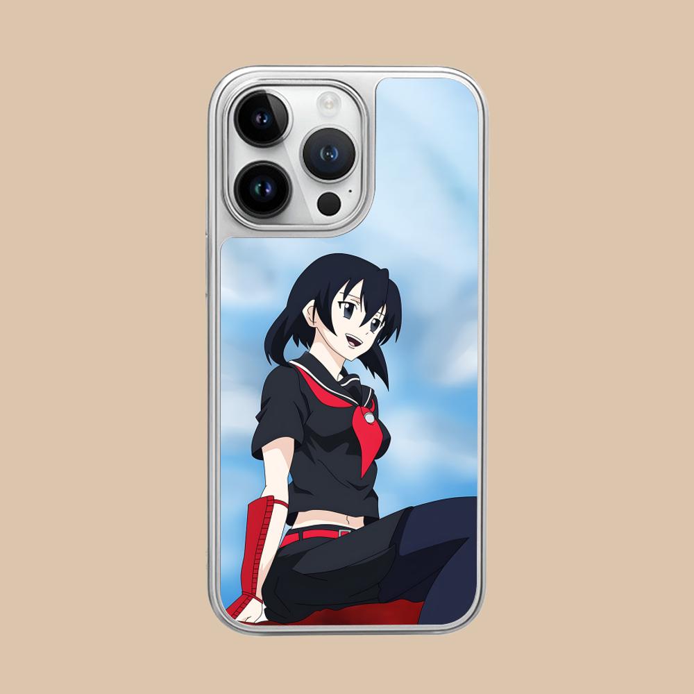 Akame Kurome Silver Plating Mobile Phone Case for iPhone 17 16 15 14 13 12 11 Air Pro Max Plus Colorful Cover