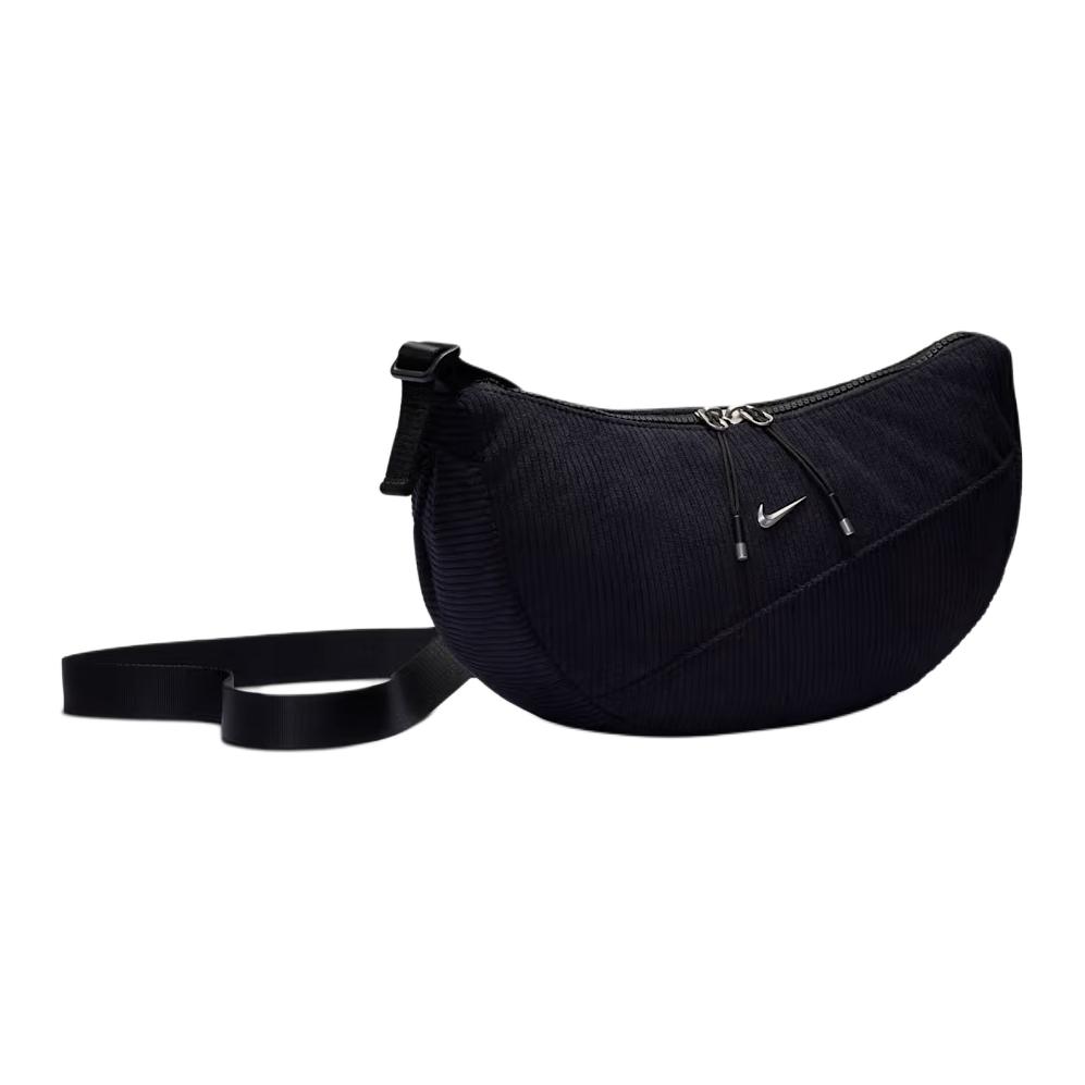 Nike Aura Solid Color Versatile Polyester Shoulder Bag Unisex Shoulder Bag Black IH2122010