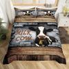 Cows Duvet Cover Set Black and White Milk Cow Print Comforter Cover Animal Theme Bedding Set Room Decor Pink King Quilt Covers