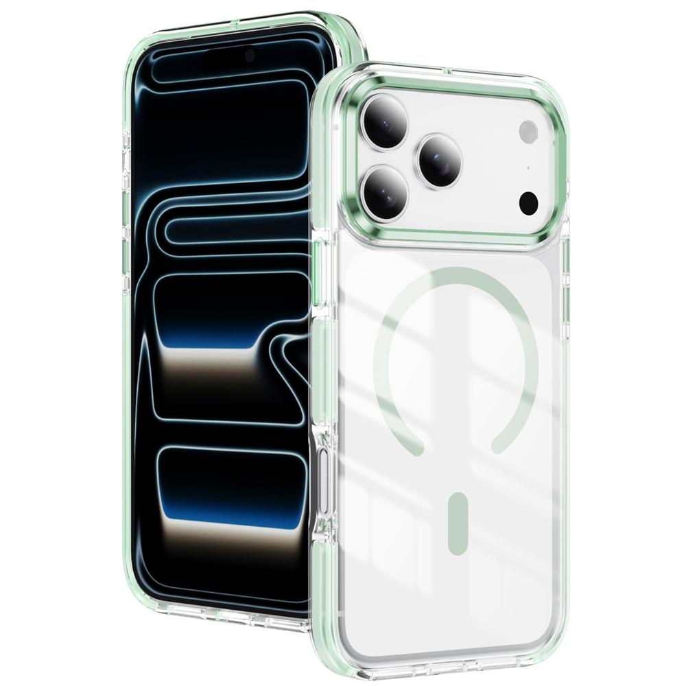 For Magsafe Wireless Charging Clear Phone Case For iPhone 17 16 15 14 13 Pro Max Plus Air Magnetic Transparent Back Cover