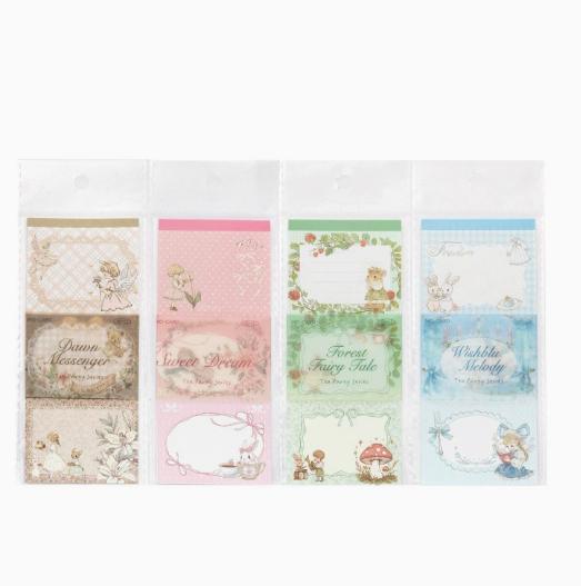 4packs/lot Memo Pads Material Paper tea party Diary DIY Scrapbooking Cards Junk Journal Retro Background Decoration Paper
