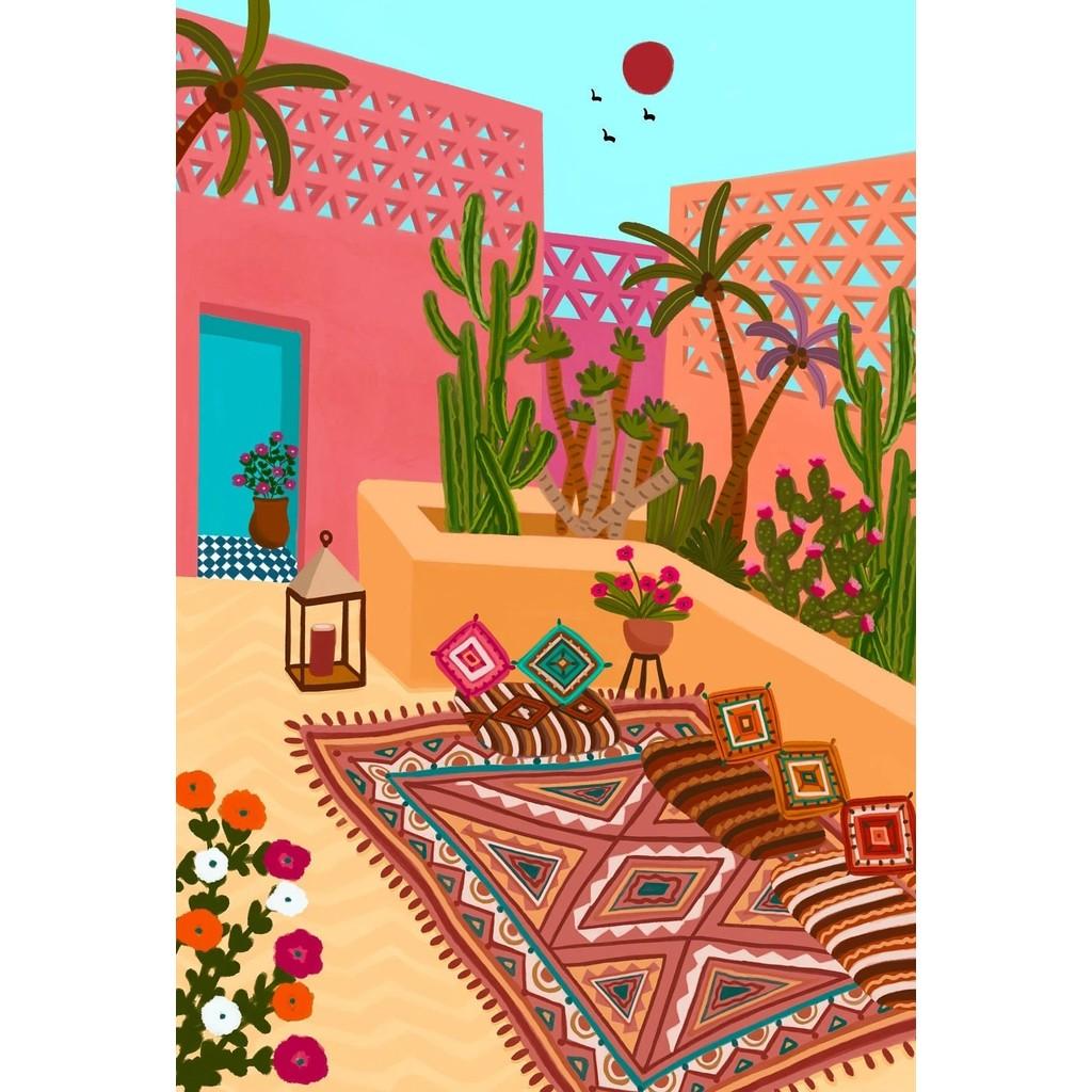 Nordisch Marokko Marrakesch Kappadokien India Gate Reise Stadt Poster Landschaft Leinwand Wandkunst für Wohnzimmer Heimdekoration