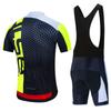 Cycling Jersey Set Summer Ropa Ciclismo Men's Bicycle Cycling Clothing Yellow and Black Mountain Bike Jersey Sportswear Suit