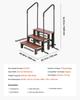 Hot Tub Step with Handrail, 3-Step Spa Outdoor Stairs, Heavy Duty 640.1 mm Wide Above-Ground/Inflatable Pool Ladder with 249.5 kg Weight Capacity,