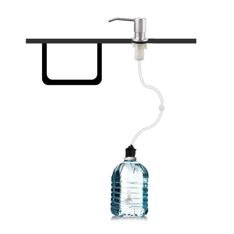 Sink Liquid Soap Dispenser Built In Sink Soap Dispenser Countertop Soap Dispenser Pump with 45.27" Extension Tube Kit