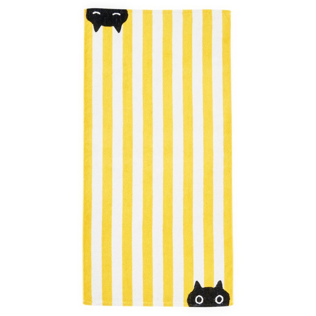 Nishikawa Atsuko Matano Bath Towel 60X120cm Washable Cotton Made with yarn for a soft and fluffy feel Made in Japan Yellow TT14423604 MT4657 MEME