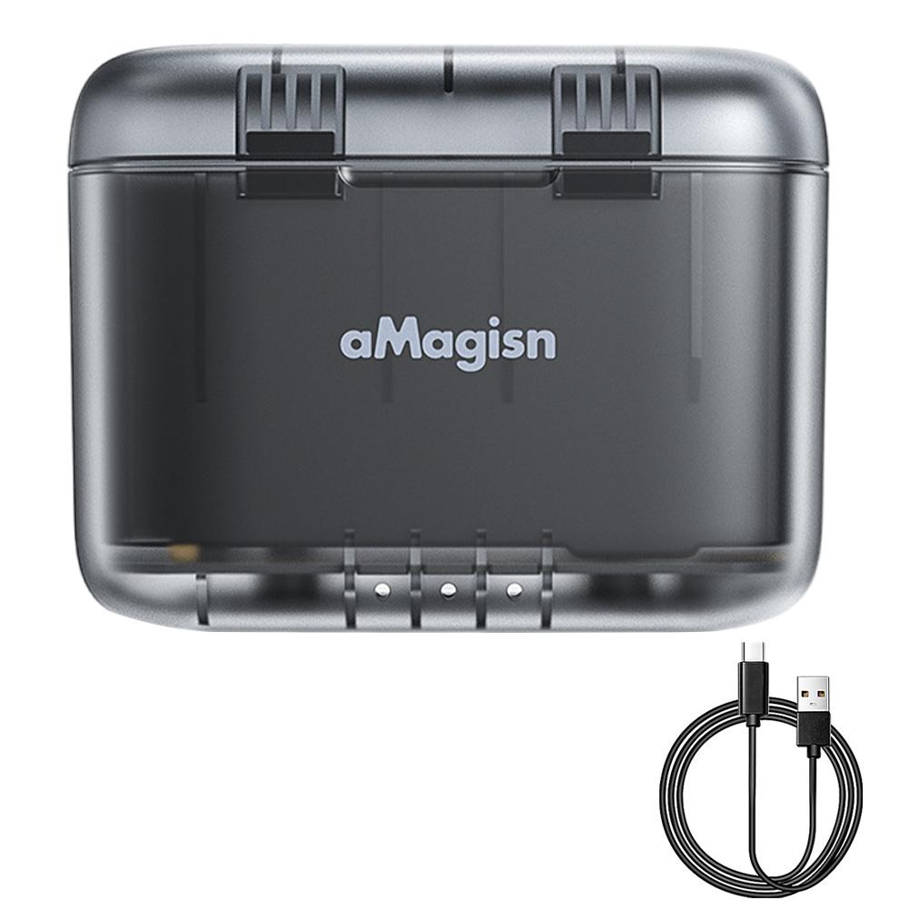 

Dual Channel Battery Charger Fast Charger Hub Can Store Misro SD Card Battery Charge Storage Station for Insta360 X4 Accessories