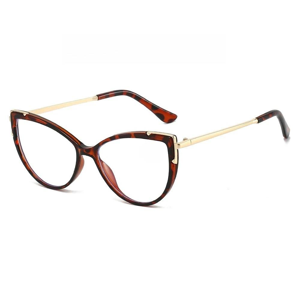 

New Cat-Eye Anti-Blue Light Presbyopia Eyewear for Women Fashionable Ultra-Lightweight High-Definition Reading Glasses 0 леопардовый
