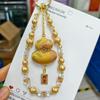 Traditional Style Phone Lanyard With Crystal Lucky Cat Charm For Gift And Decoration