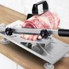 Ręczny siekacz do mięsa ze stali nierdzewnej Wołowina Zioła Baranina Roladki Krojak Stolikowy Krajalnica Regulowana Grubość Maszyna do Krojenia Kuchenna