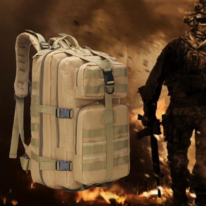 35L Large Capacity Multi Pockets Men Rucksack Oxford Cloth Waterproof Camouflage Sports Backpack for Trekking