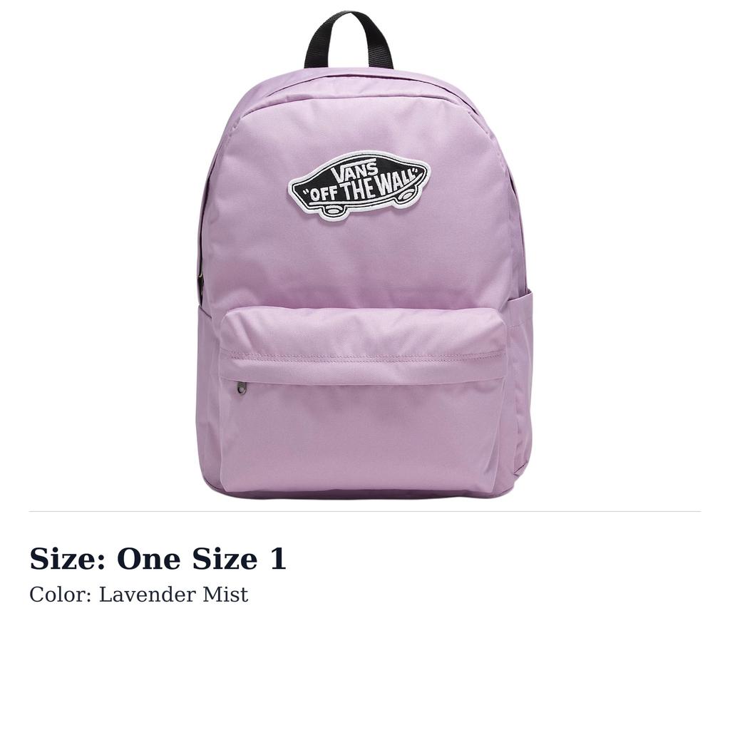 Vans Classic And Versatile Recycled Polyester Backpack Regular Women's Lavender Mist VN000H4YD45