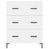 Highboard White 69.5 x 34 x 180 cm Particleboard