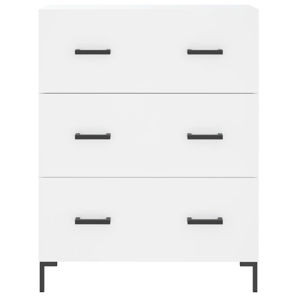 Highboard White 69.5 x 34 x 180 cm Particleboard