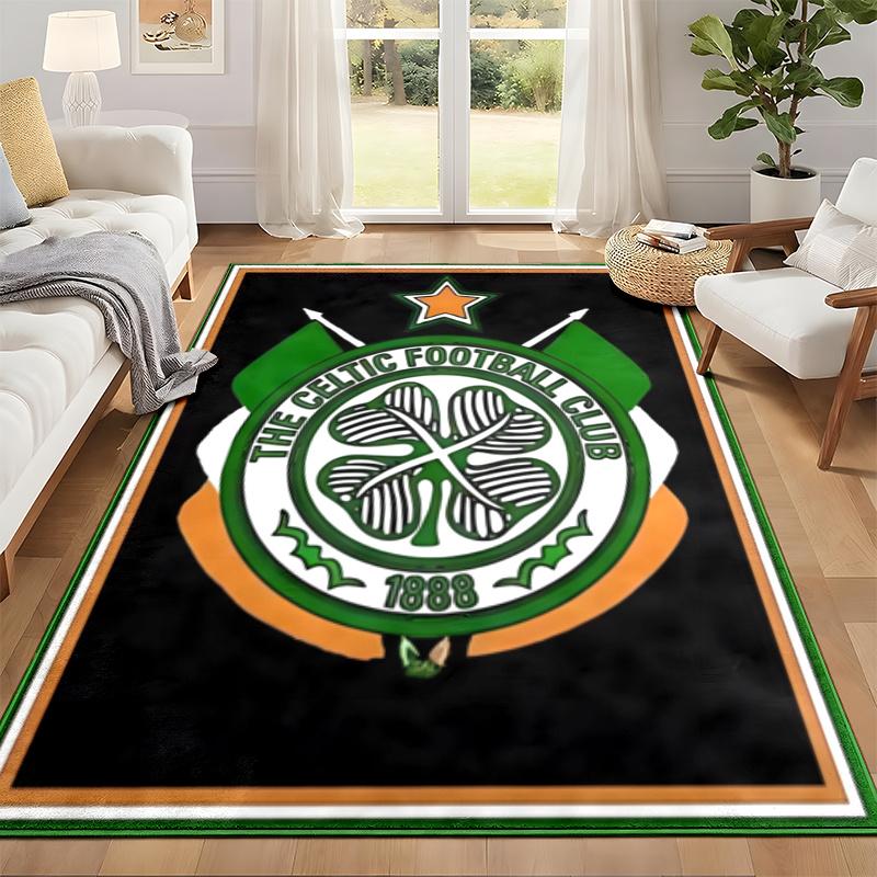Celtic Football Club Carpet Door Mat for Living Room or Bedroom Protective Mat Under Chair Office Decoration Christmas Gift Birthday Present