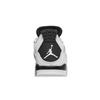Air Jordan 4 Retro Grade School 'Military Black' (Unisex) Pantofi de Baschet Albi / Negri / Gri Neutru pentru Copii 408452 111