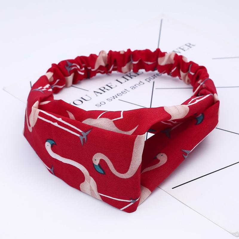 Fashion Bohemian Headband Print Hairbands For Women Girls Vintage Cross Knot Turban Bandanas Headwear Hair Accessories