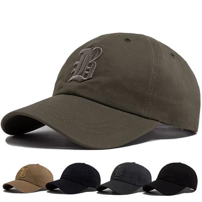 Summer Fashion Men's Baseball Cap Letter Embroidered Cotton Trucker Hat Casual Outdoor Soft Top Visor Cap Women Baseball Caps