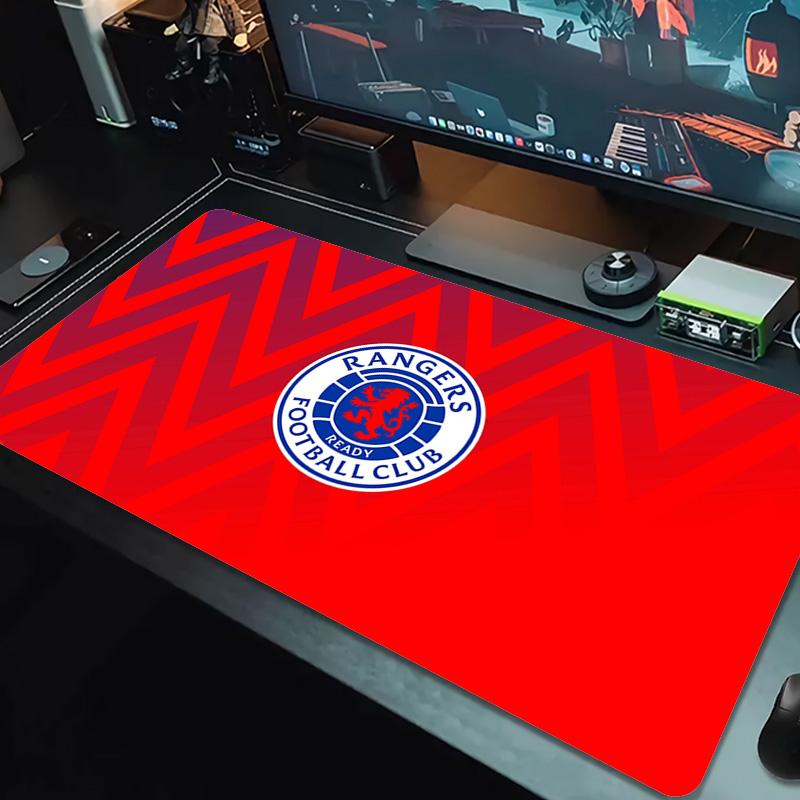 Rangers Fc Color Mouse Pad Large Gaming Table Cushion Non-slip Laptop Tablet Big Mousepad XXL Mat Mini PC Playmat With Lock Edge