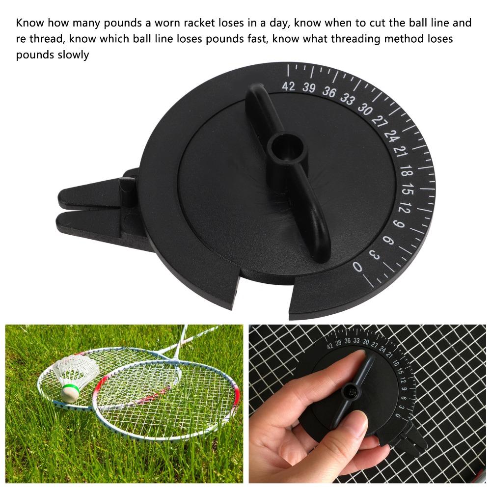 ABS Racket String Meter Black Pressure Calibrator Badminton Tension Tester Sports Equipment
