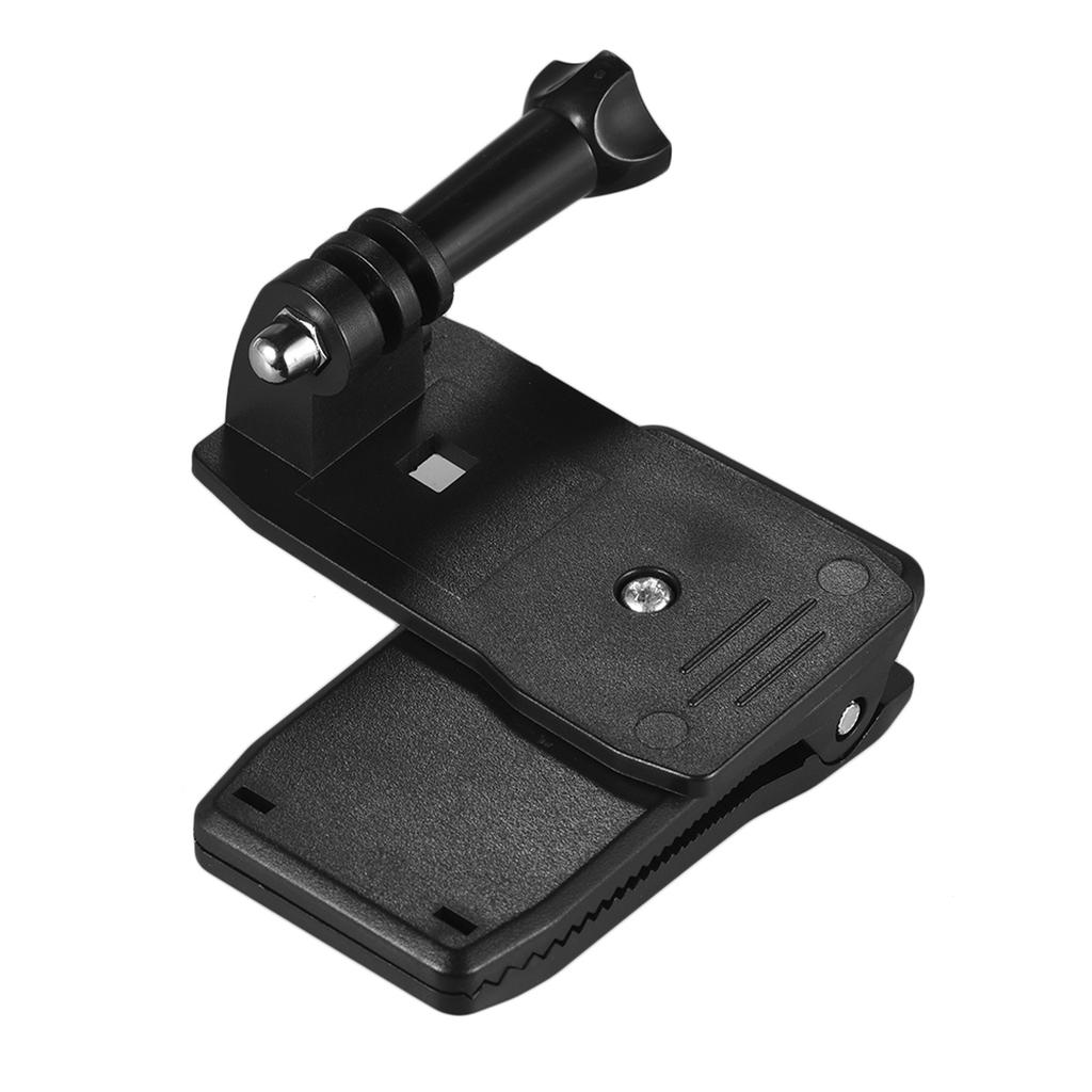 Backpack Strap Cap Clip Mount 360 Degree Rotary Clamp Arm for GoPro Hero 7 6 5 4 3+ for Xiaomi Yi Lite 4K + Action