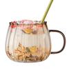 400ML Klare Tasse Trinkglas Tassen Multifunktionale Getränkeservierware für Milch Tee Soda Wasser Heißer Kaffee Milchspender