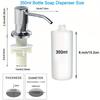 500ml / 350ml Bottle Liquid Soap Dispensers Durable Stainless Steel Pump Useful Kitchen Sink Tools Home Product