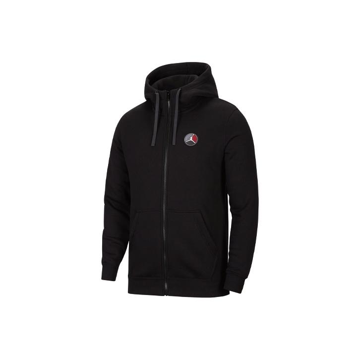 Jordan Men's Black Remastered Brushed Fleece Hoodie Jacket Outerwear Ct6309-010 Cm