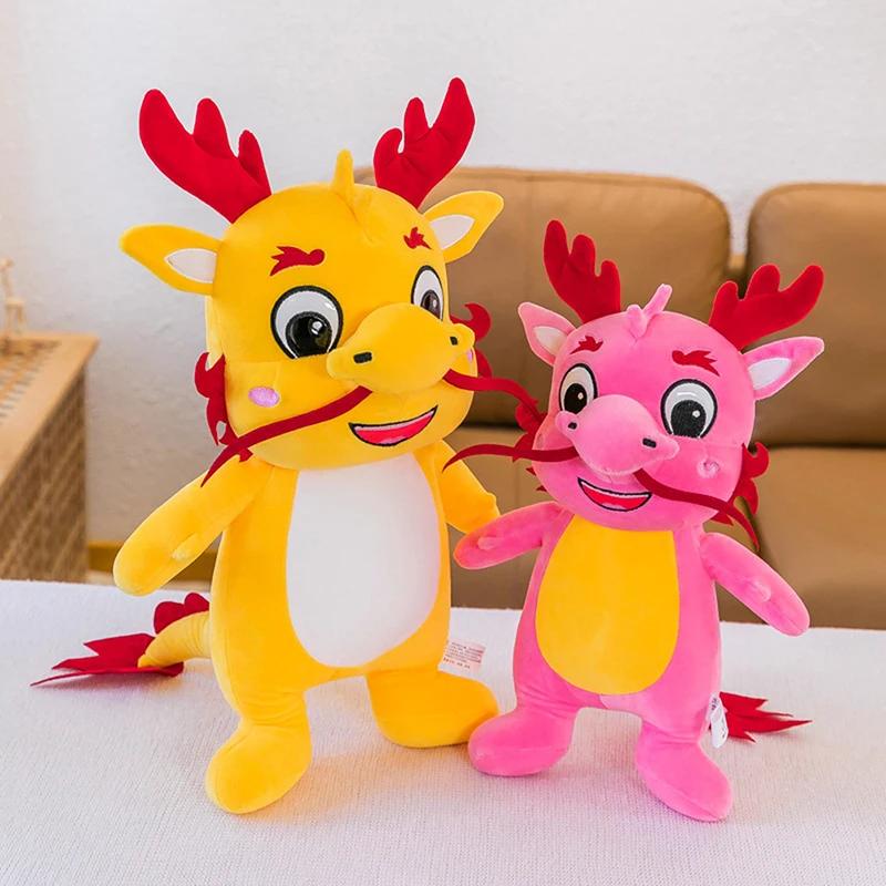 40CM Cute Dragon Plush Doll Toy Cartoon Dragons Stuffed Dolls For Girl Kid Birthday Gifts