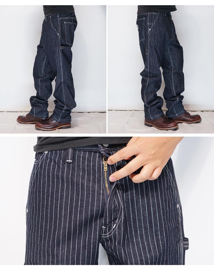 Kojima Jeans KOJIMA GENES Painter 13oz Wabash Made in One Pants, Denim, Japan, Men's, Wash, RNB-1413-Wabash-36