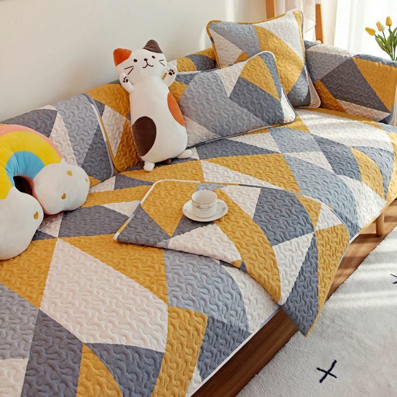 Sofa Cushion Four Seasons Universal Non-Slip Fashion Simple Nordic Sofa Cover Backrest Cushion Cover Towel