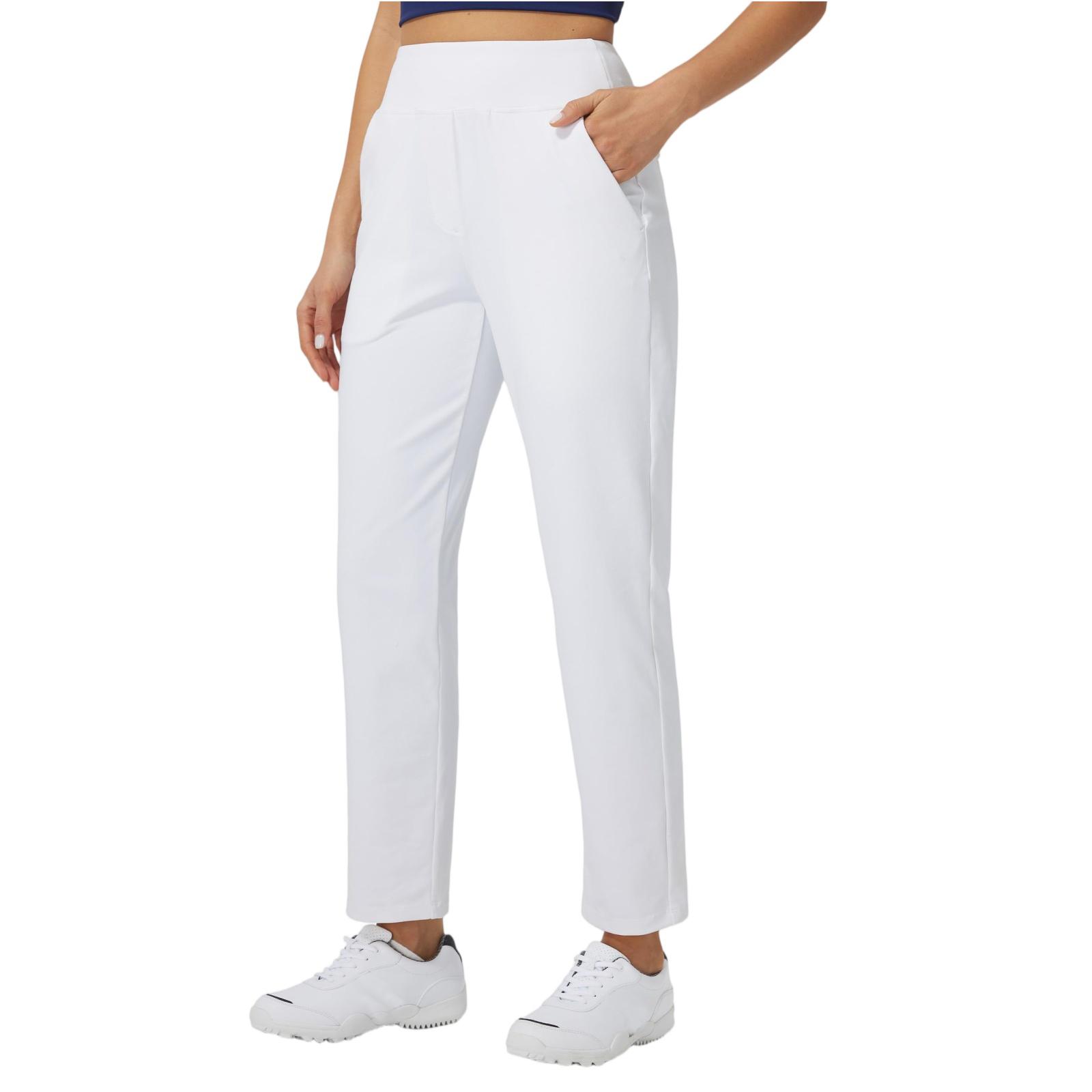 

Womens Casual Travel Pants Pants Pant Slacks Athletic Workout Sweatpants With Pockets XL білий