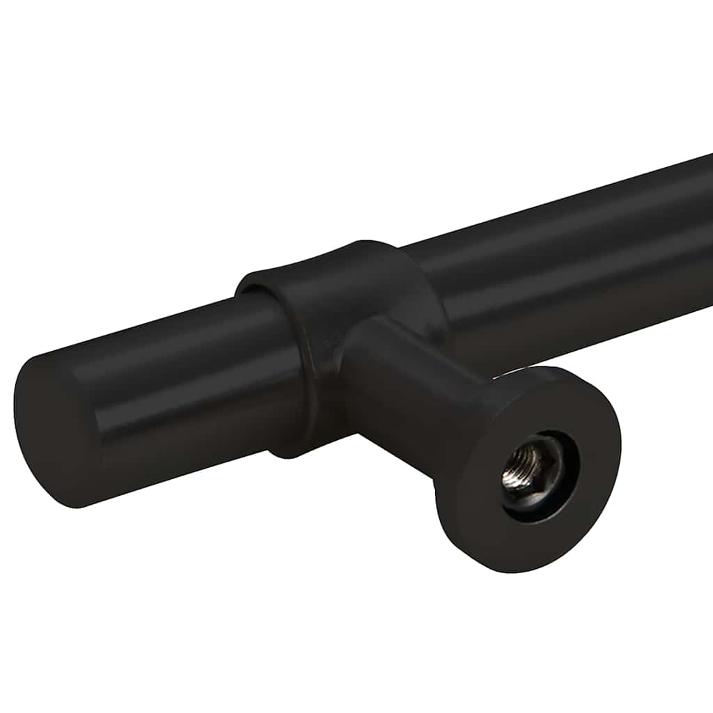 Furniture Handles 5 Pcs Black 224 Mm Stainless Steel