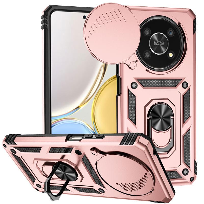 Nárazuvzdorné brnění, posuvné pouzdro do auta s magnetickým držákem a ochranným kroužkem pro Honor X9 Honor X 9 Honor X9 Magic4 Lite Light 5G