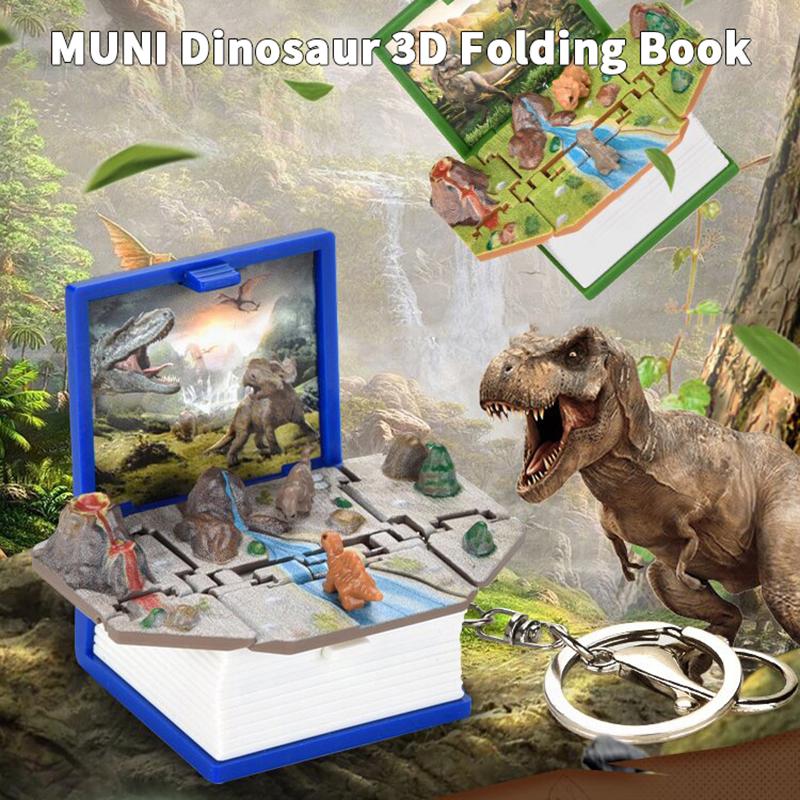 3D Mini Faltbuch Schlüsselanhänger Kinder Kinderspielzeug Angst Stressabbau Schloss Spielzeug Geburtstags Schmuck Geschenk Auto Schlüsselanhänger Schlüsselanhänger