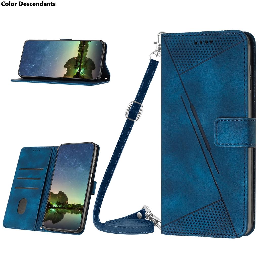 Crossbody Wallet Magnetic Flip With Card Slot Leather Case For Samsung Galaxy A5 A6 A7 A8 J4 J6 Plus 2018