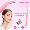 Wimpernverlängerungs-Set DIY Schwarze Wimpernbüschel Cosplay Natürliche Einzelwimpern Set Starker Halt Mit Wimpernkleber & Siegel Pinzette